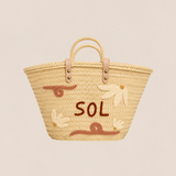 Bestickter Korb Shopper SOL