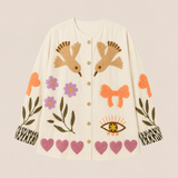Weite Baumwolle Jacke BIRDIE