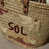 Bestickter Korb Shopper SOL