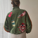 Velvet Patches Bomberjacke BABYGIRL