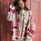 Weite Baumwolle Jacke TWEED