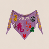Bestickter Velvet Schal JOJO