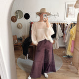 Baumwoll Hose MINA mit weitem Bein