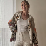 Weite Baumwolle Jacke BIRDIE