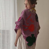 Bestickter Velvet Schal JOJO