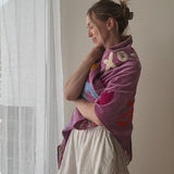 Bestickter Velvet Schal JOJO