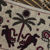 Bestickte Clutch TIGER
