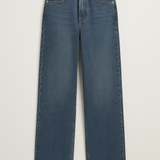 Jeans DREAMER mit weitem Bein und Stickerei