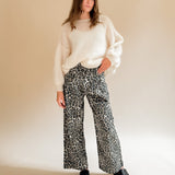 Jeans LUCIA mit Leoparden Print