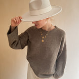 Lockerer Pullover ALPACA mit weiten Ärmeln