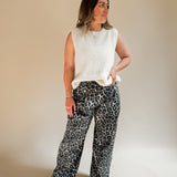 Jeans LUCIA mit Leoparden Print