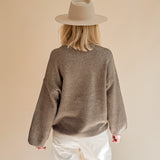 Lockerer Pullover ALPACA mit weiten Ärmeln