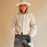 Steppjacke LORA mit Stickereien