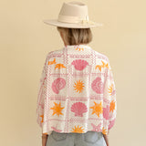 Gemusterte Bluse CORAL