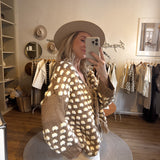 Grober Cardigan LARI mit Pompons