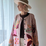 Weite Baumwolle Jacke TWEED