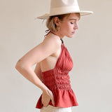 Top EBONY mit Raffung