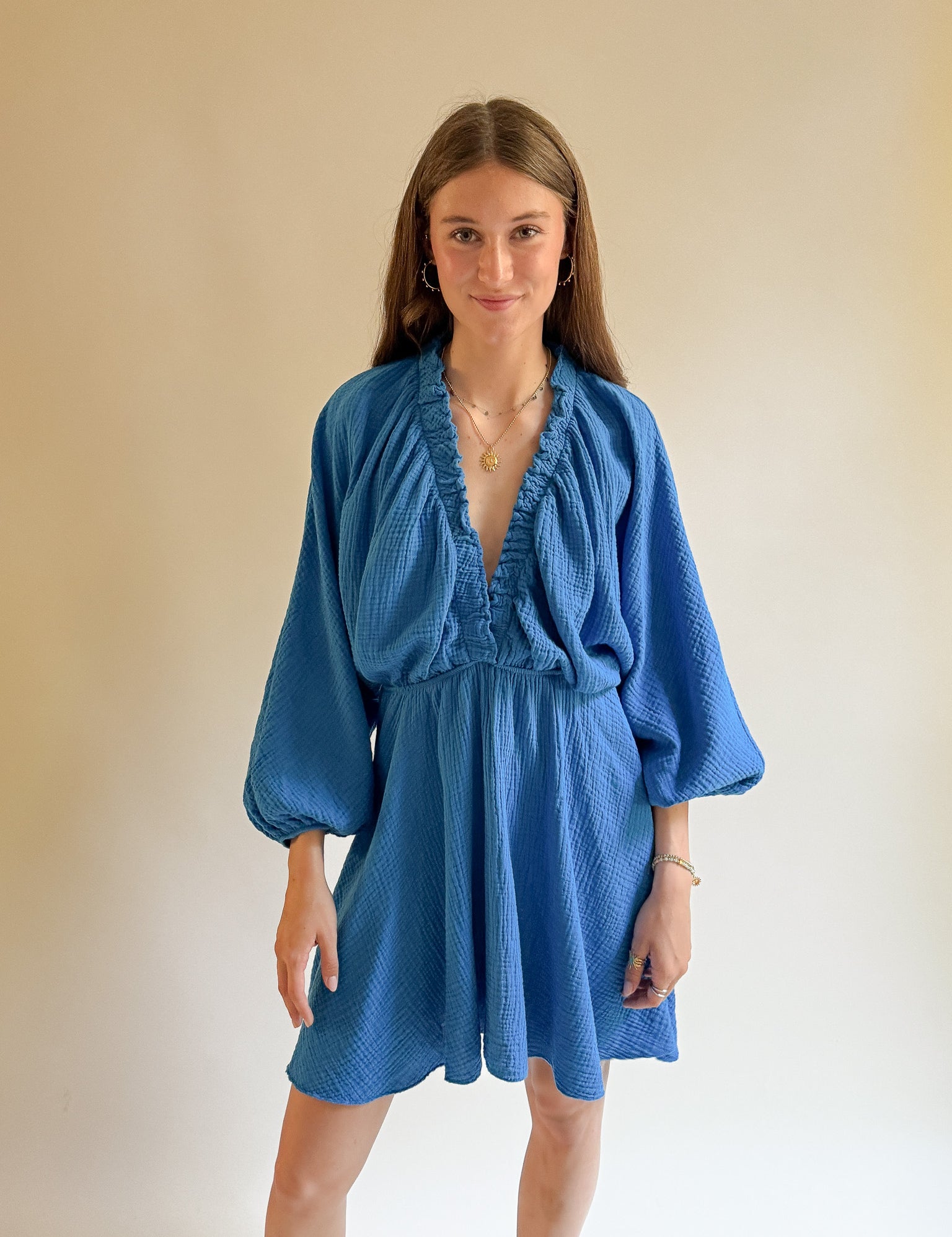 Kurzes Musselin Kleid MALIA