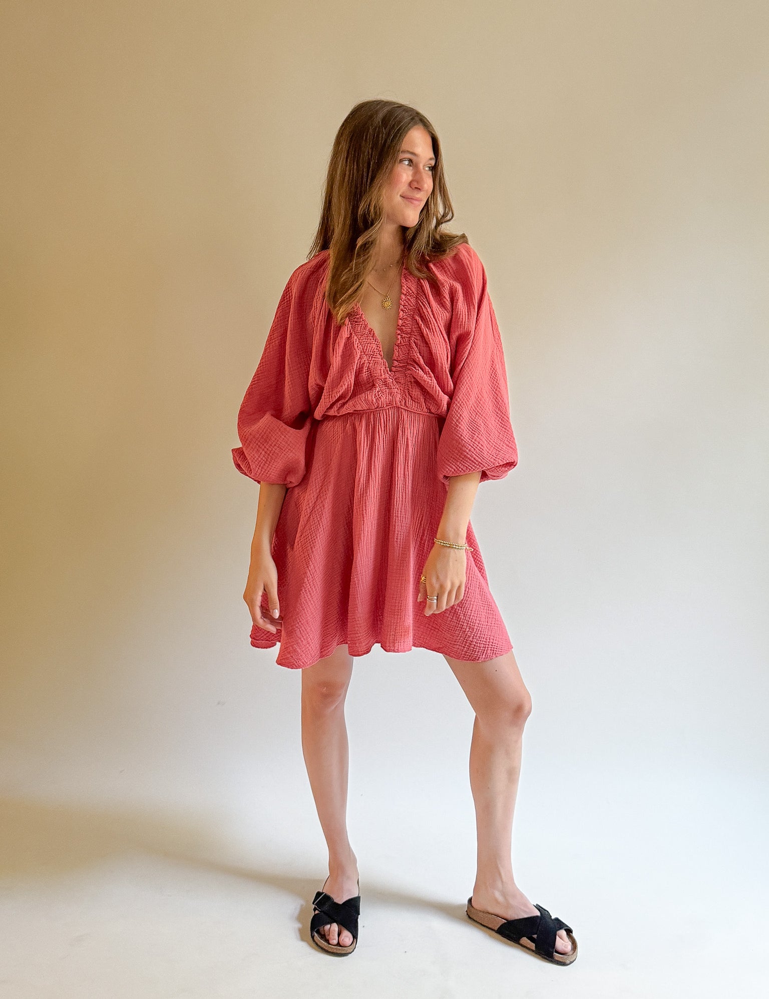 Kurzes Musselin Kleid MALIA