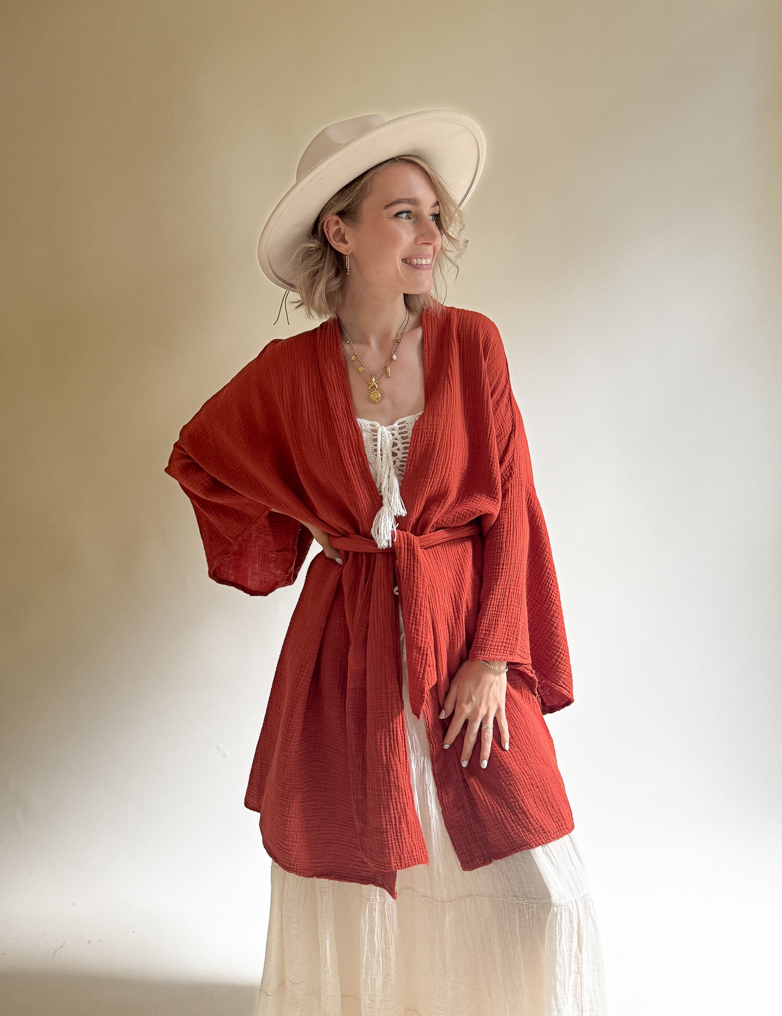 Lockerer Überwurf Kimono FREYA