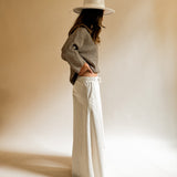Baumwoll Hose MINA mit weitem Bein