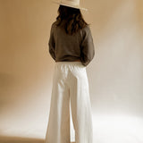 Baumwoll Hose MINA mit weitem Bein