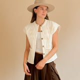 Weste LILU mit bestickten Details