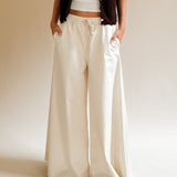 Baumwoll Hose MINA mit weitem Bein